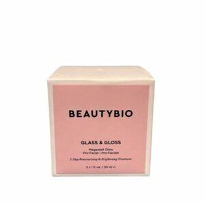 BeautyBio Glass & Gloss 2-Step Retexturizing & Brightening Pro-Facial 2x 1 FL OZ